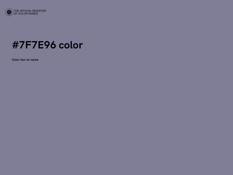 #7F7E96 color image
