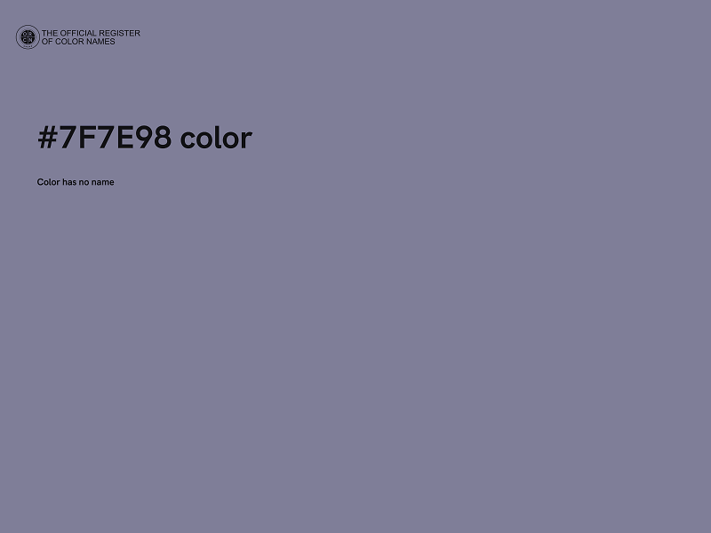 #7F7E98 color image
