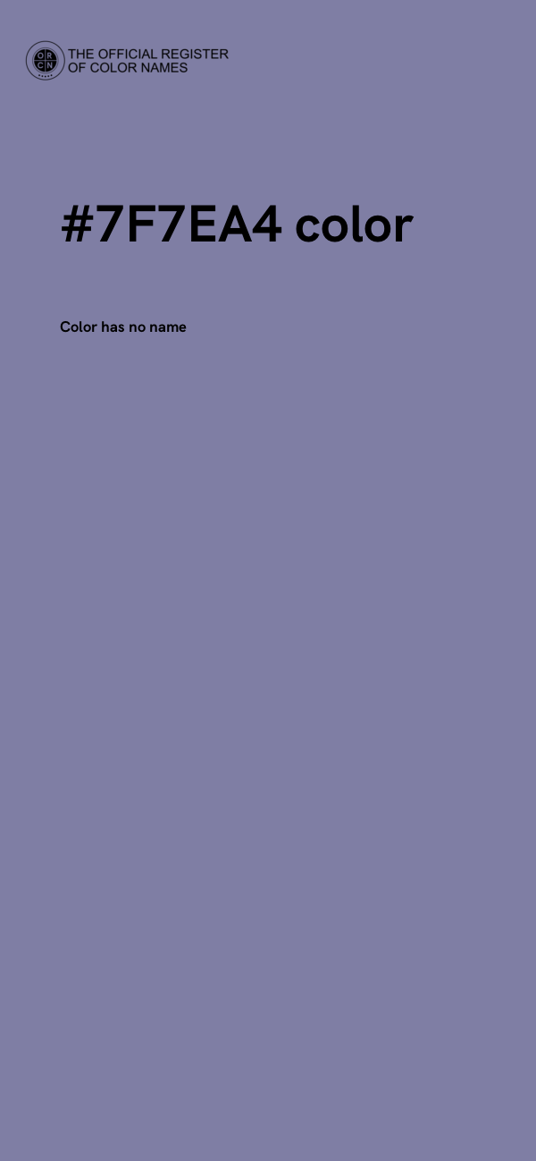 #7F7EA4 color image