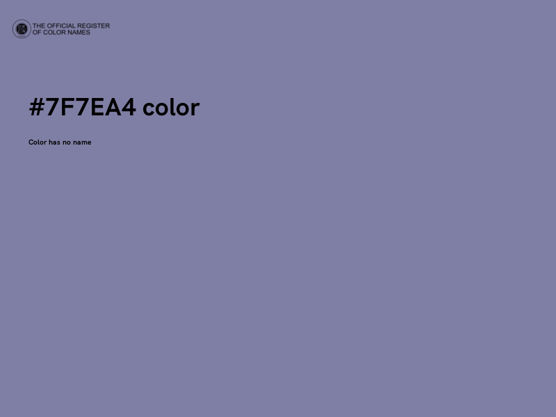 #7F7EA4 color image