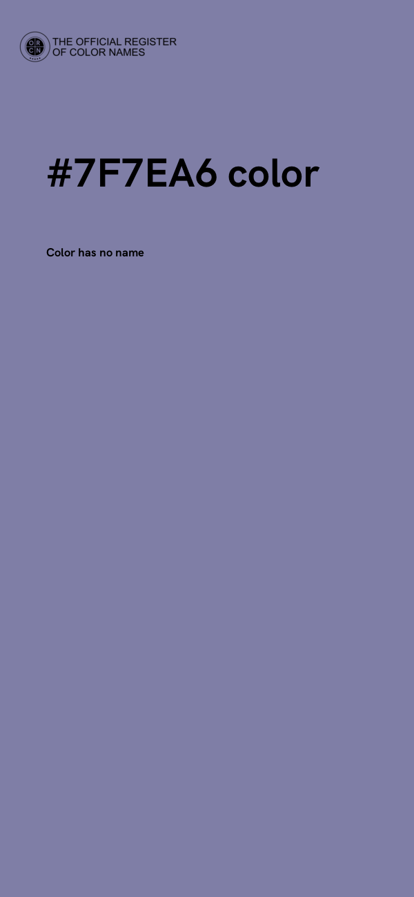 #7F7EA6 color image