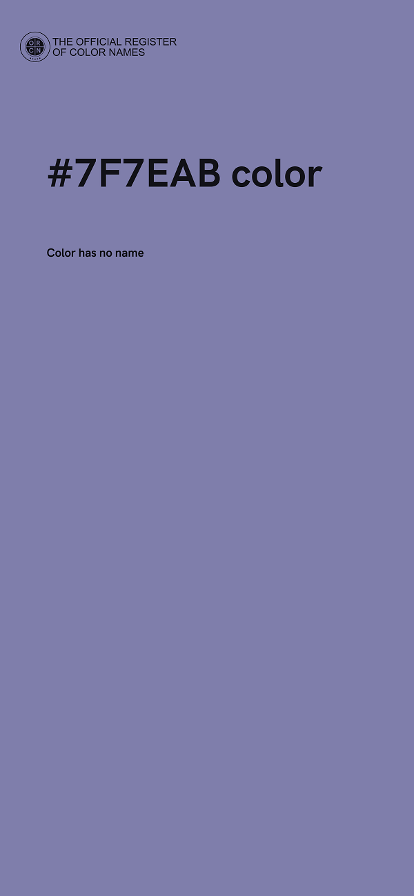 #7F7EAB color image