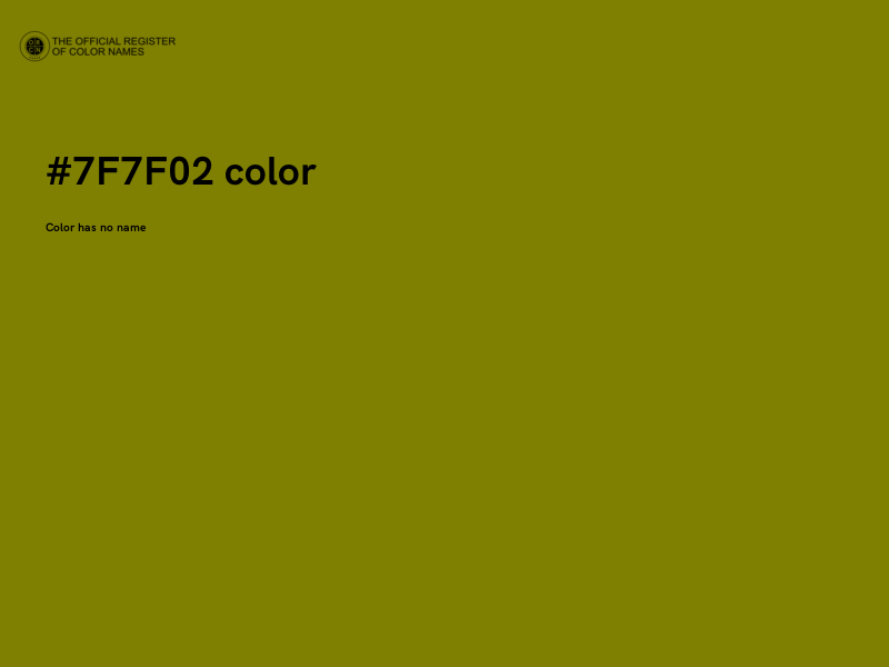 #7F7F02 color image