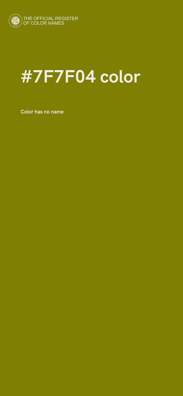 #7F7F04 color image
