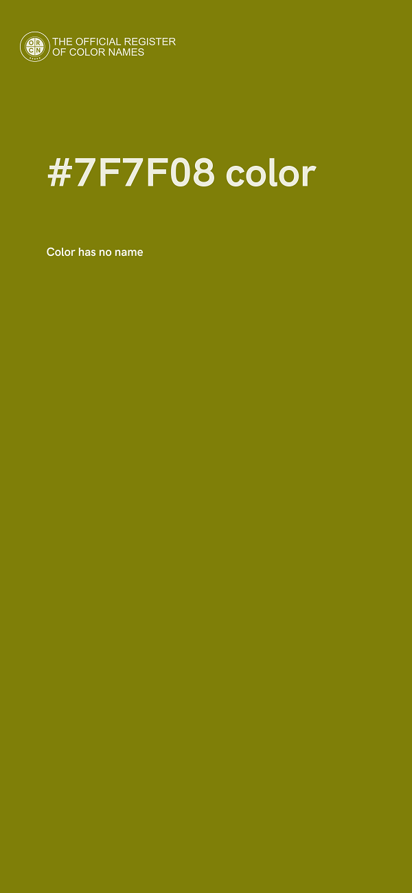#7F7F08 color image