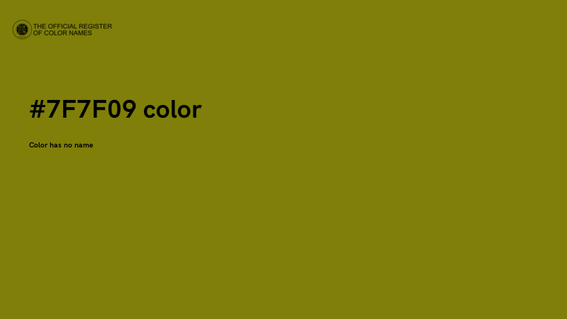#7F7F09 color image