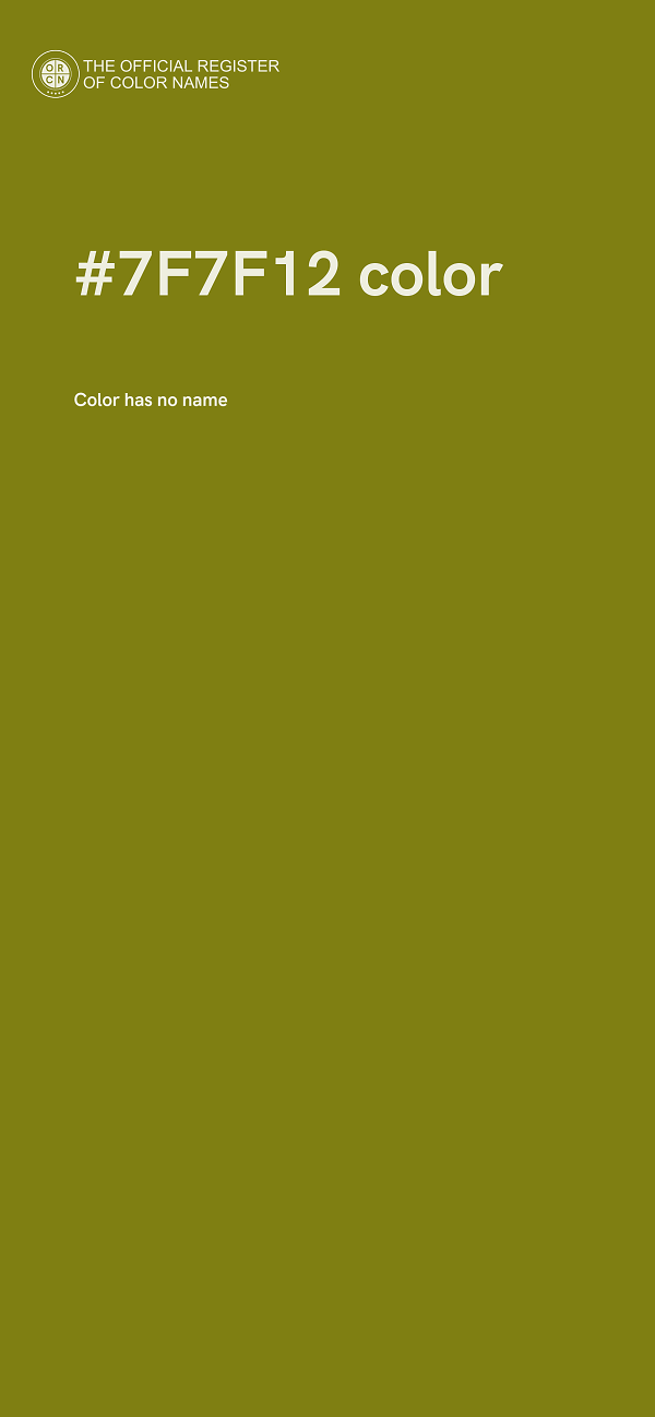 #7F7F12 color image