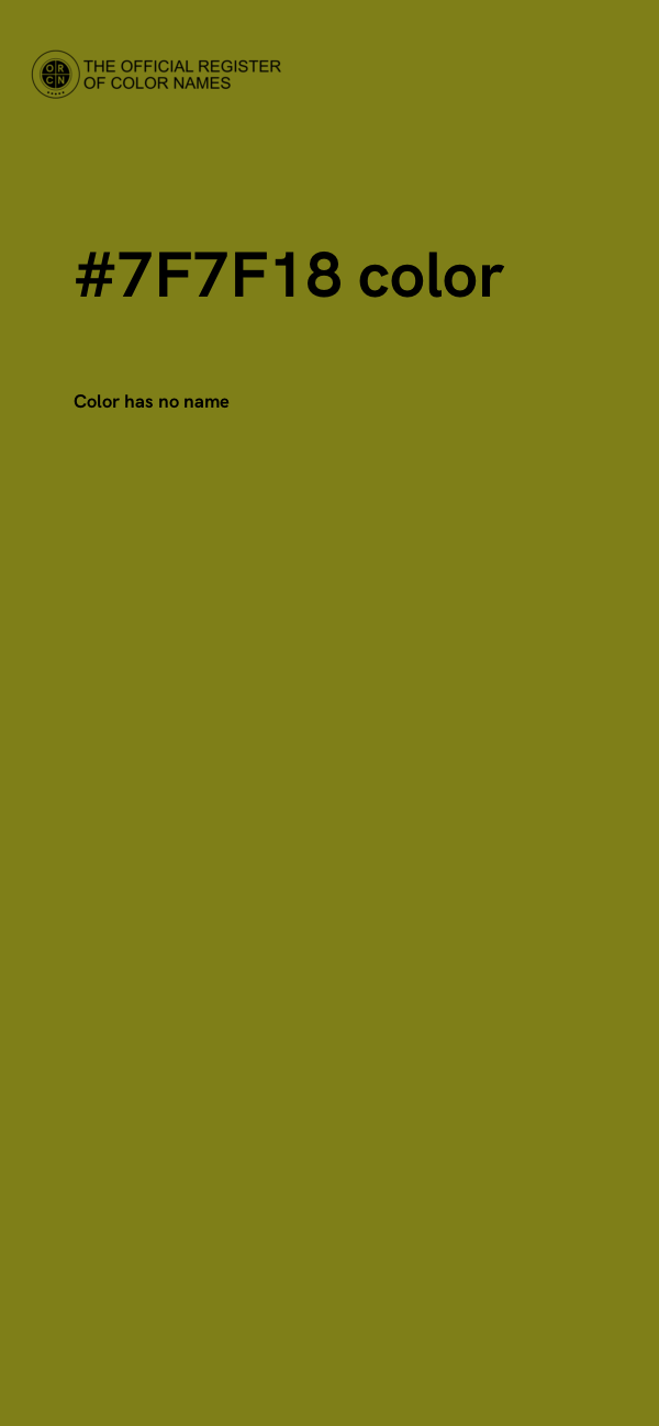 #7F7F18 color image