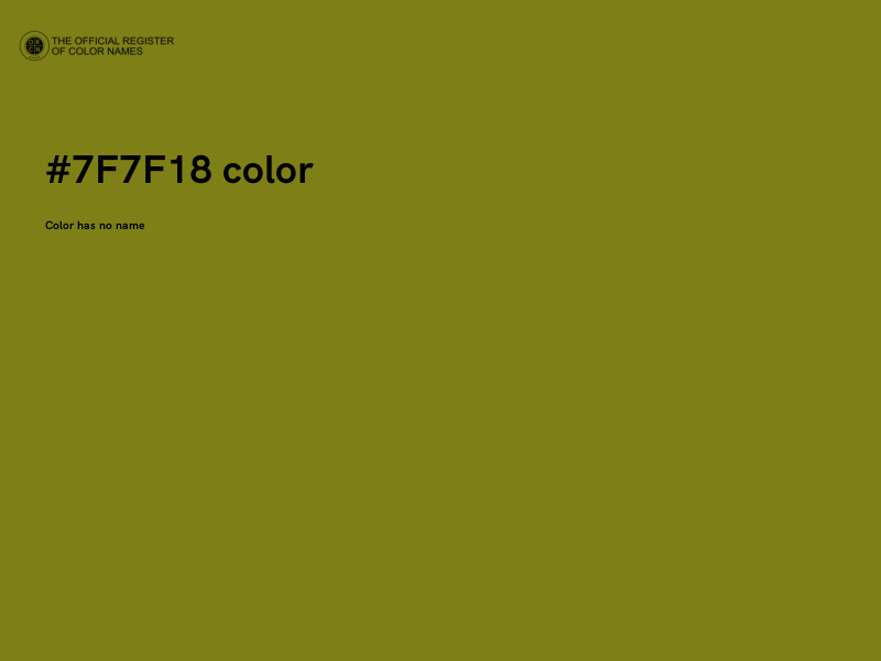 #7F7F18 color image
