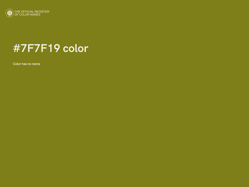 #7F7F19 color image