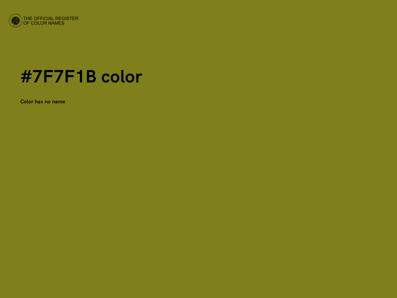 #7F7F1B color image
