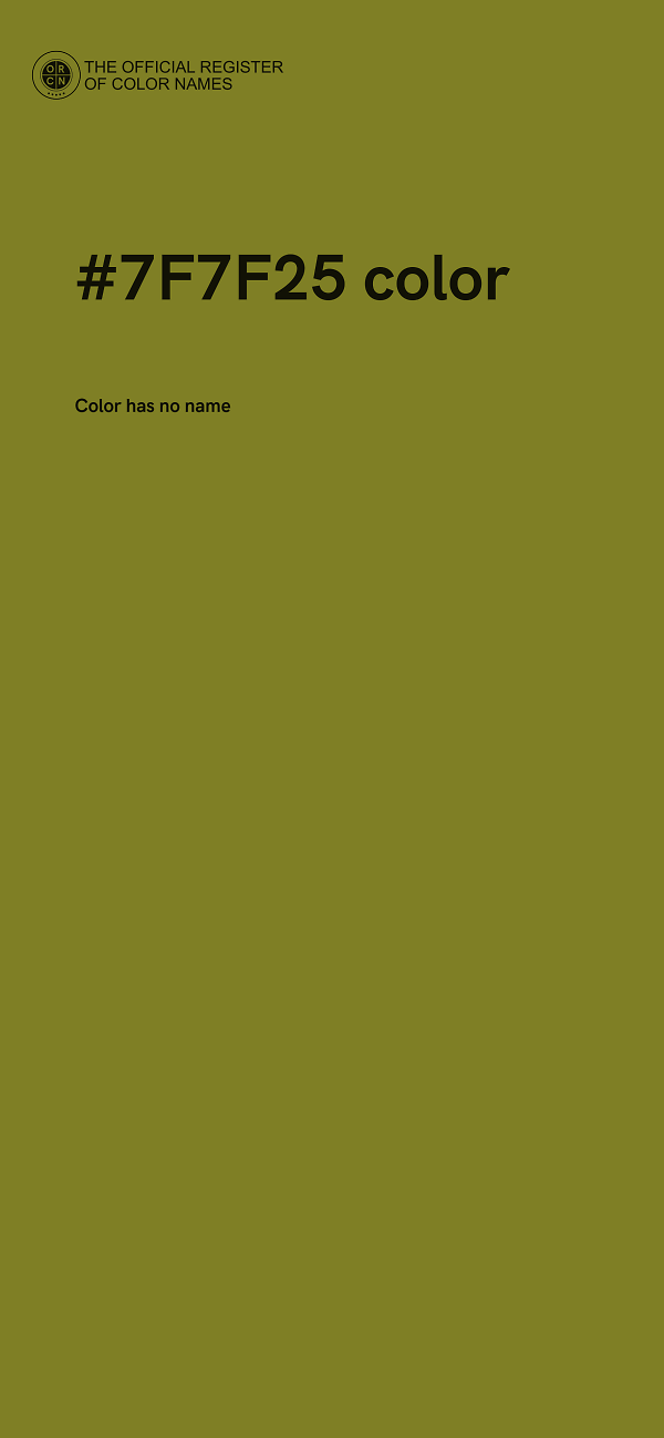 #7F7F25 color image