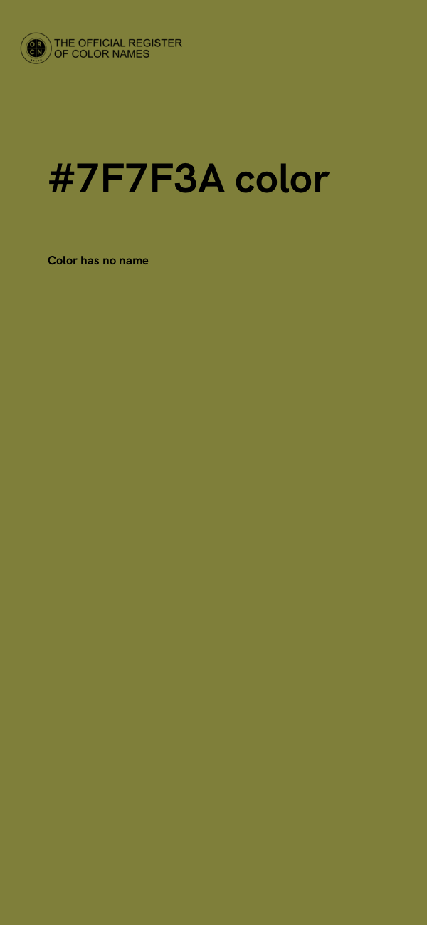 #7F7F3A color image