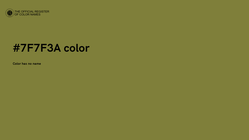 #7F7F3A color image