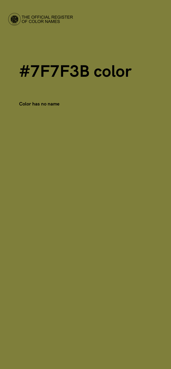 #7F7F3B color image