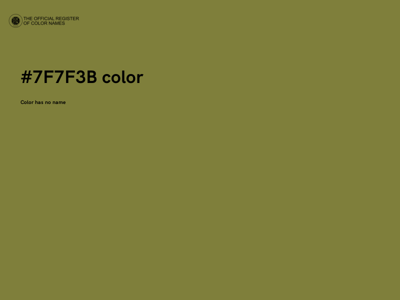 #7F7F3B color image
