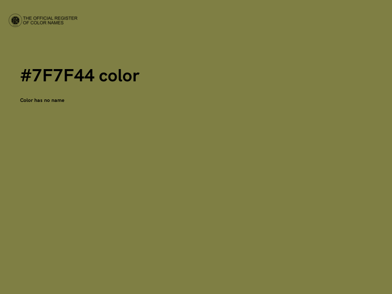 #7F7F44 color image