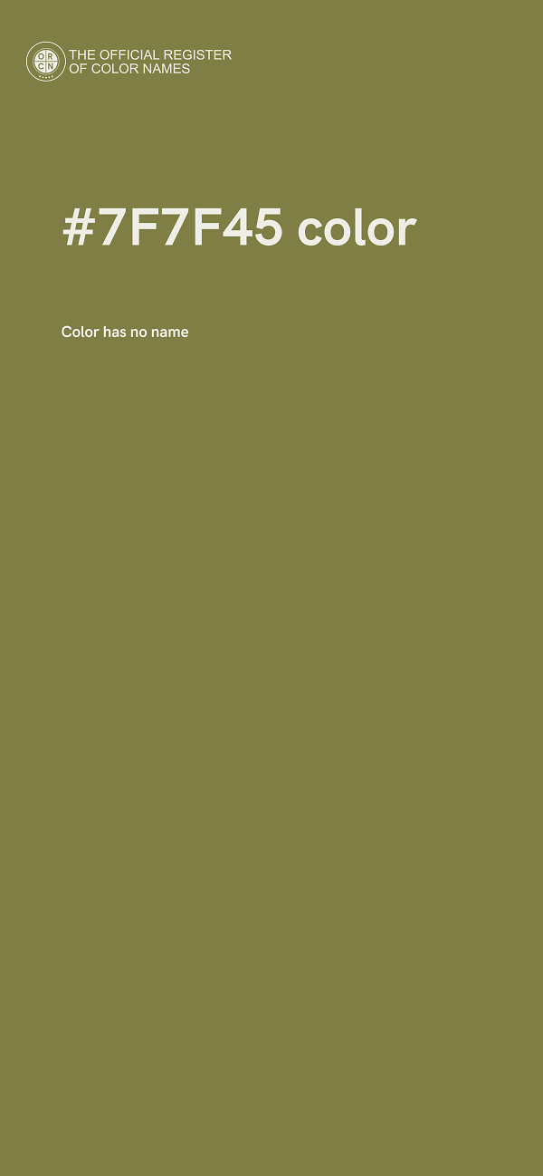 #7F7F45 color image