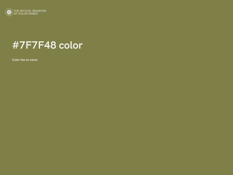 #7F7F48 color image