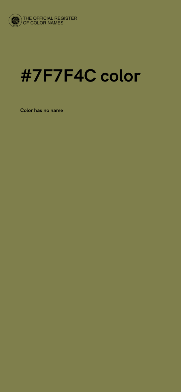 #7F7F4C color image