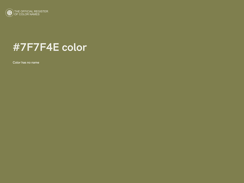 #7F7F4E color image