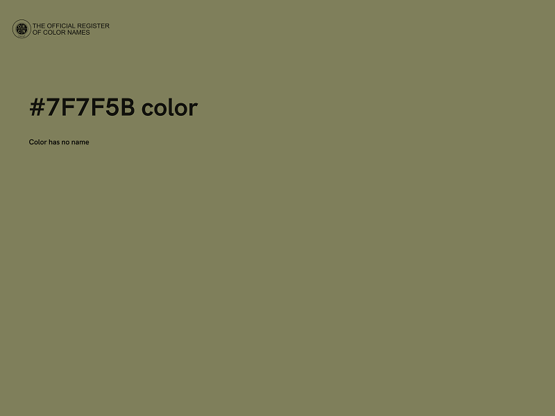 #7F7F5B color image