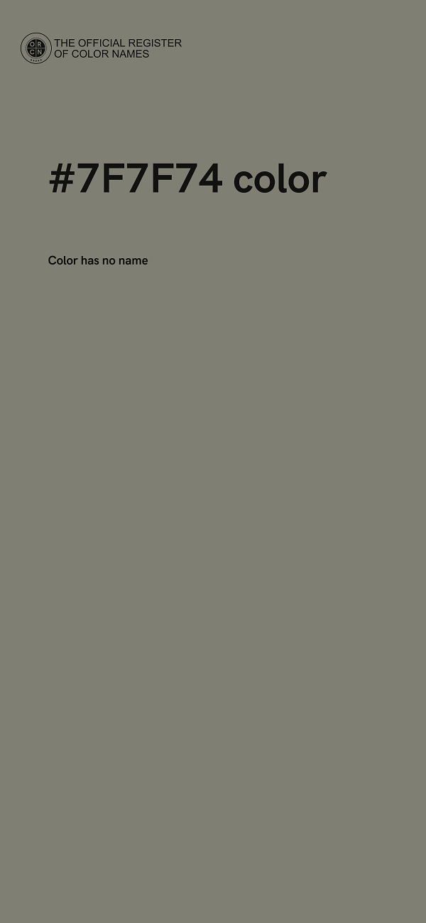 #7F7F74 color image