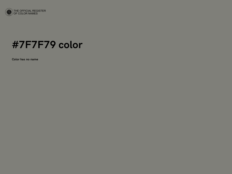 #7F7F79 color image