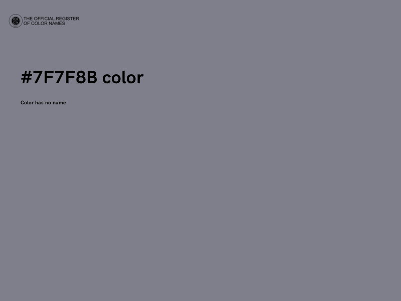 #7F7F8B color image