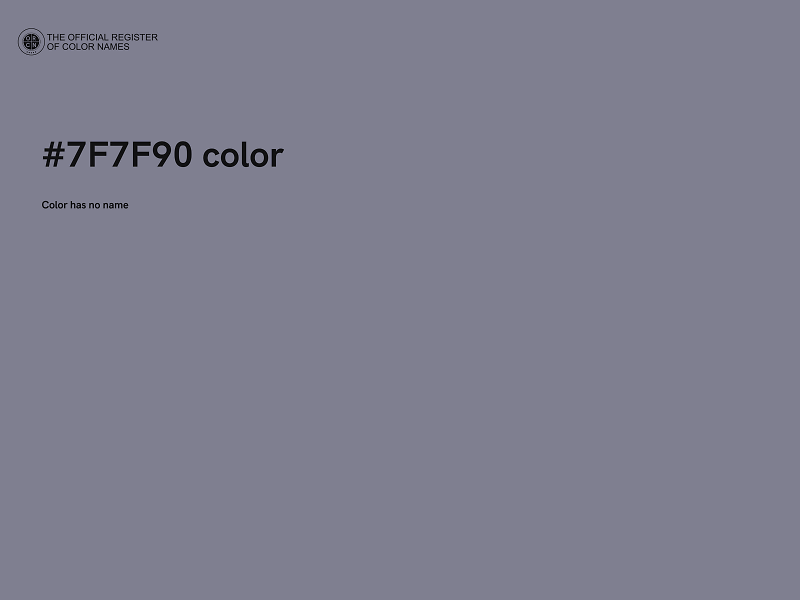 #7F7F90 color image