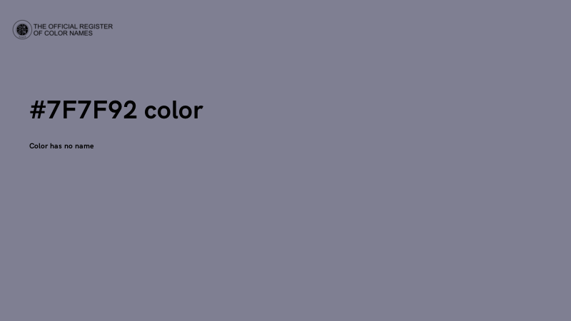 #7F7F92 color image
