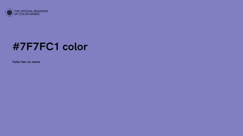 #7F7FC1 color image