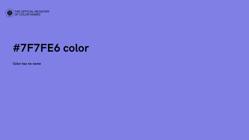 #7F7FE6 color image