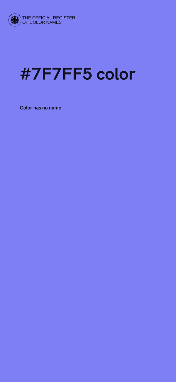 #7F7FF5 color image
