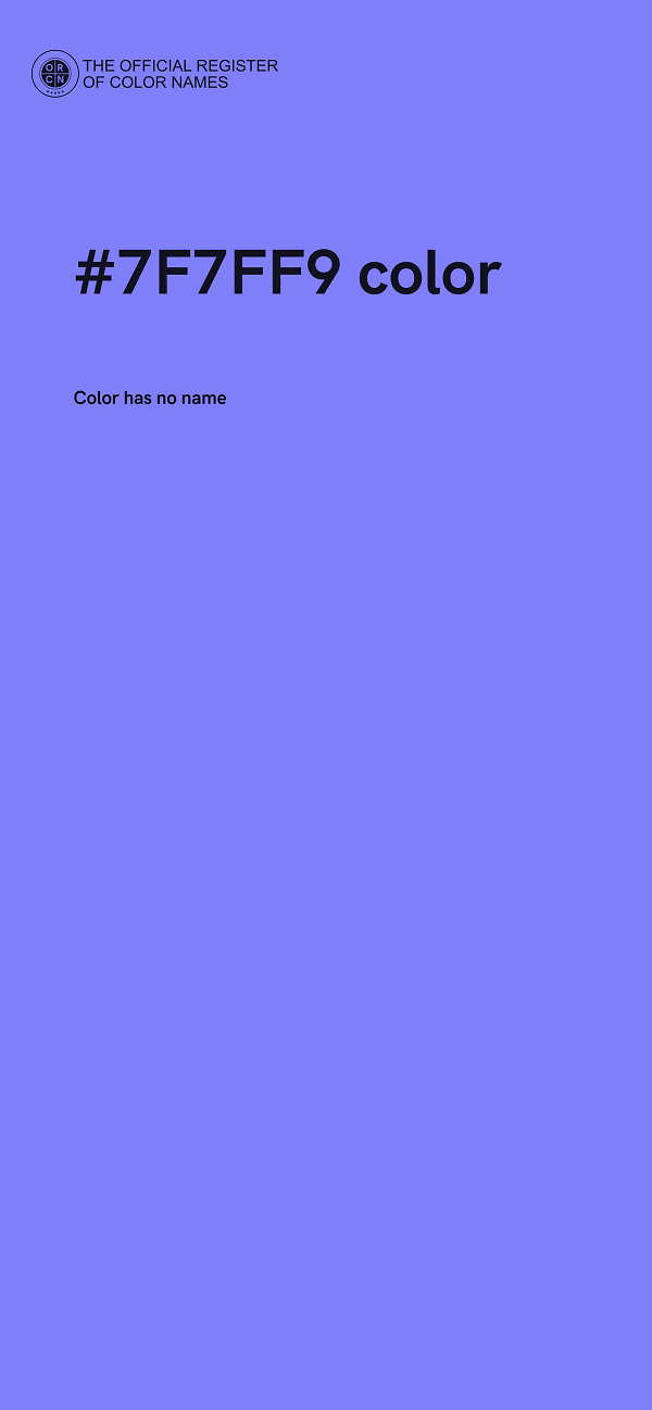 #7F7FF9 color image