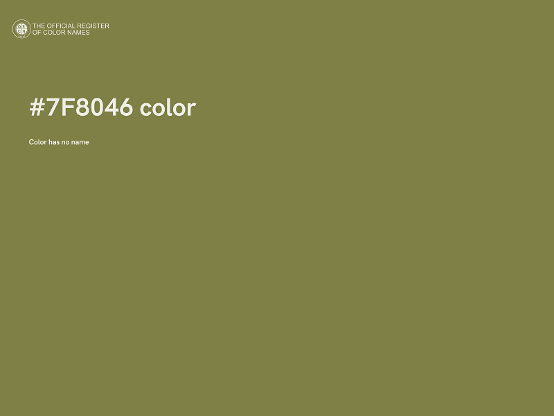 #7F8046 color image