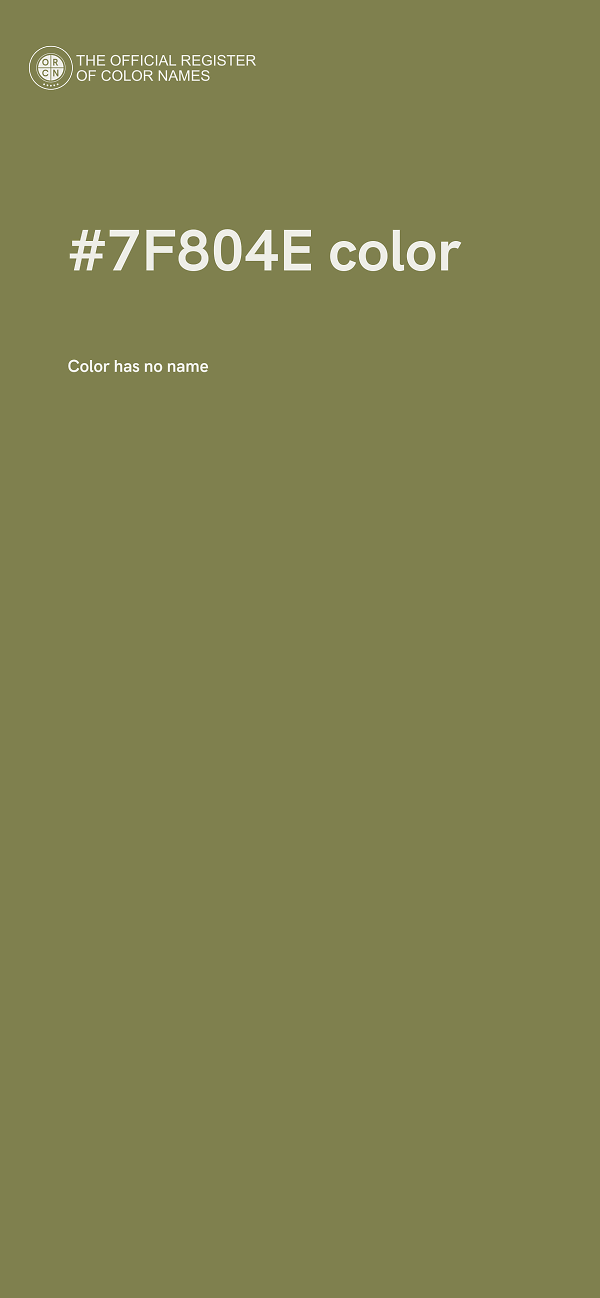 #7F804E color image
