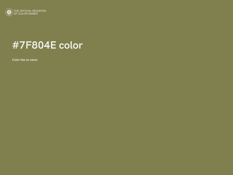 #7F804E color image