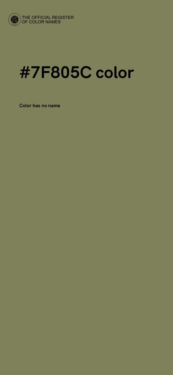 #7F805C color image