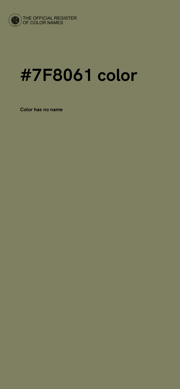 #7F8061 color image