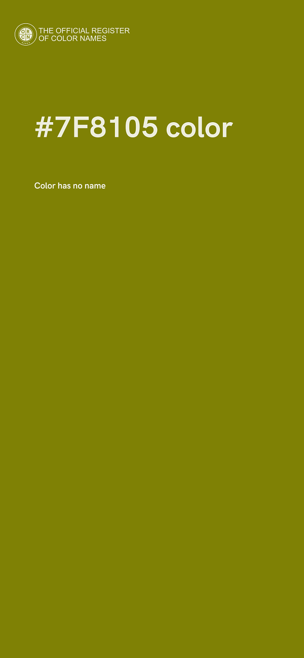 #7F8105 color image