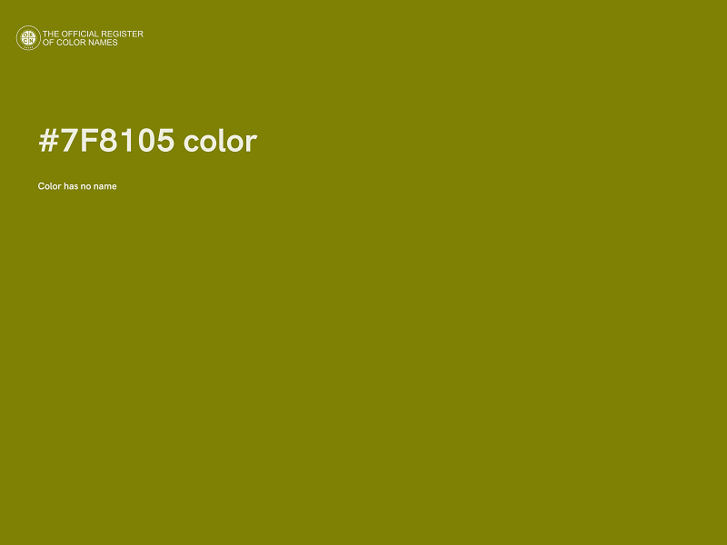 #7F8105 color image