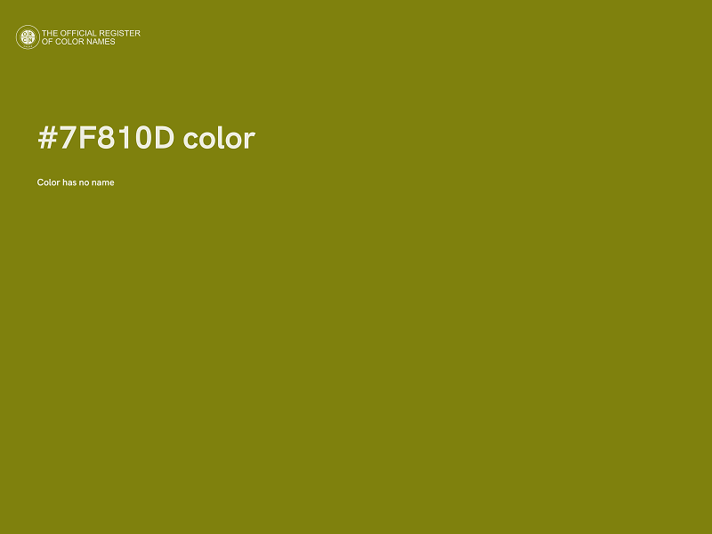 #7F810D color image