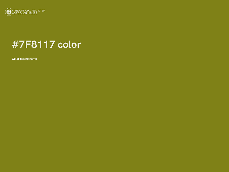 #7F8117 color image