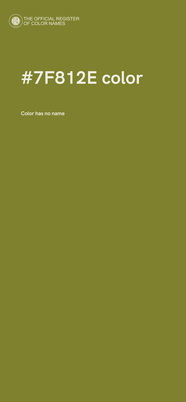 #7F812E color image