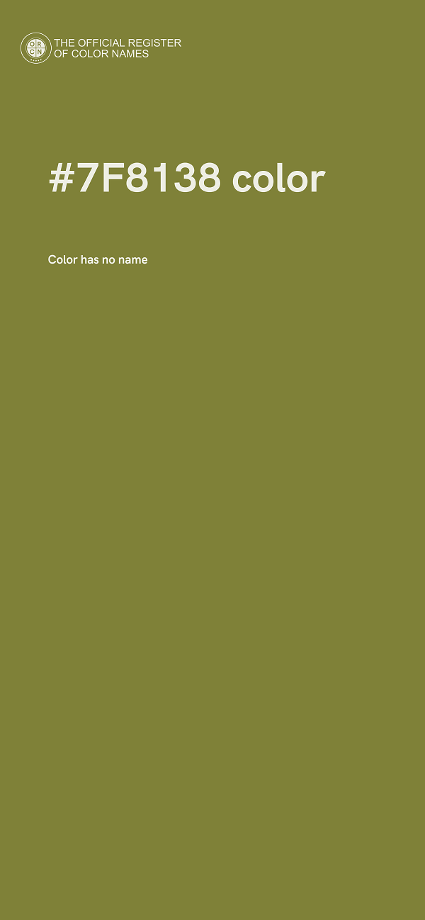 #7F8138 color image