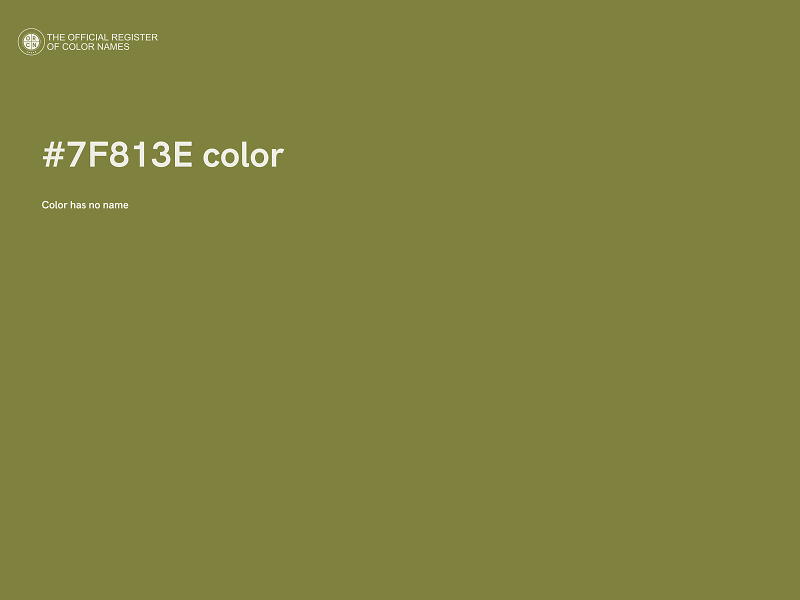 #7F813E color image