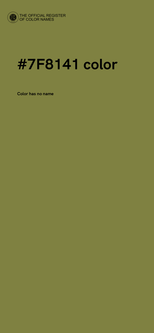 #7F8141 color image
