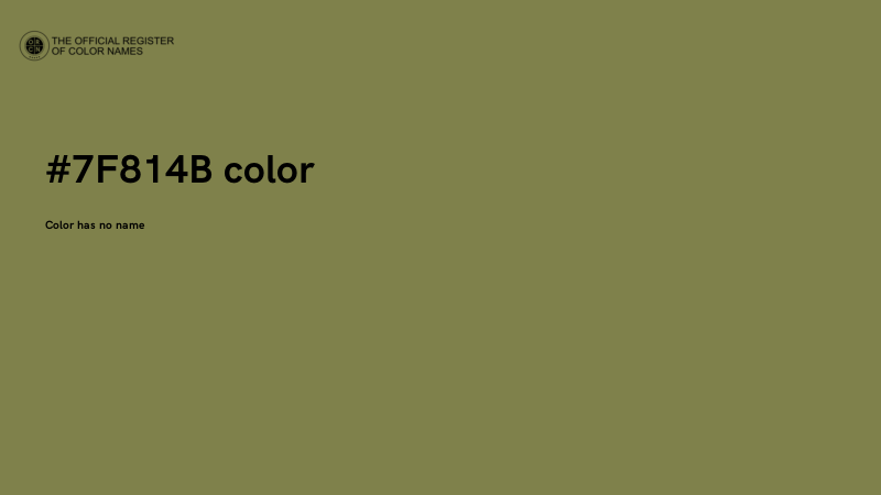 #7F814B color image