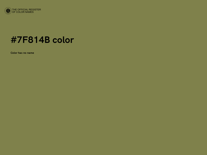 #7F814B color image